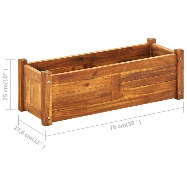 vidaXL Garden Raised Bed Acacia Wood 29.9"x10.9"x9.8" On Sale
